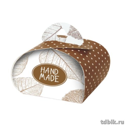 Коробка для подарков  9*9*6см "Hand Made chocolate" 2шт/уп.