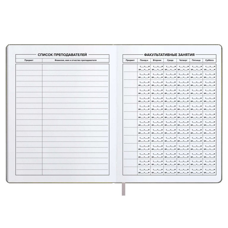 Дневник школьный твердая обложка, кожзам, блинтовое тиснение "МЕТАРЕАЛЬНОСТЬ" 48л. цв. серый