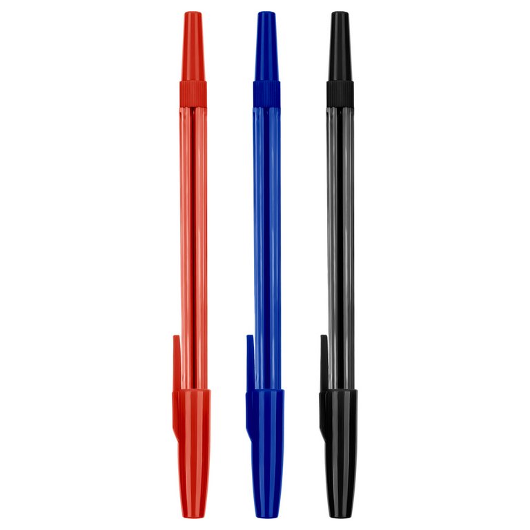 Набор шариковых ручек  3 шт. Стамм 049  0,7мм (син, крас, черн)