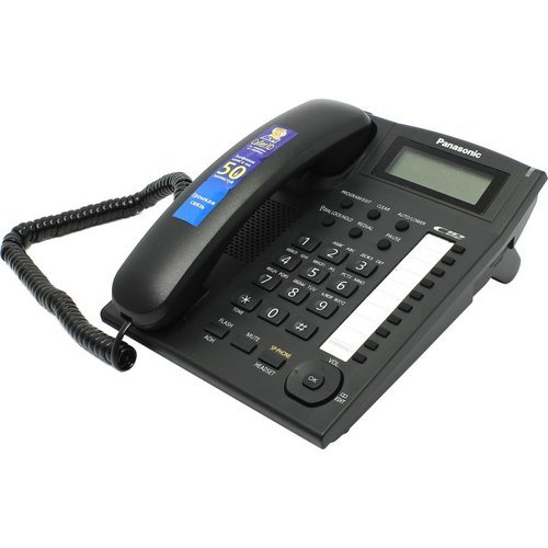 Телефон Panasonic КХ-ТS2388 проводной, цвет черный