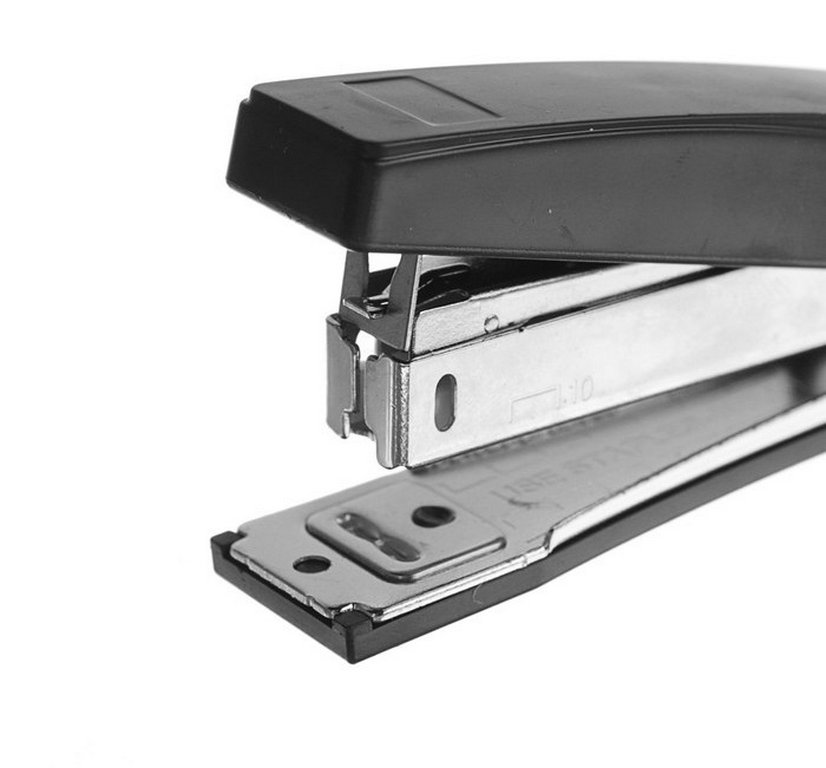 Степлер № 10 до 18л Attomex, черный с антистеплером