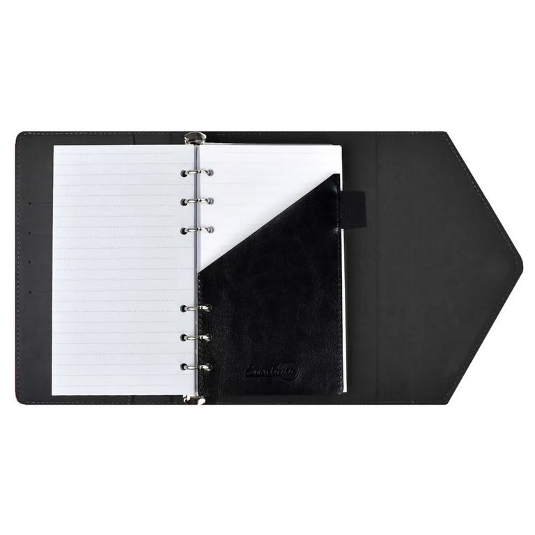 Разделитель сменный для кредитных, дисконтных карт, пропусков, кожзам, пластик черный