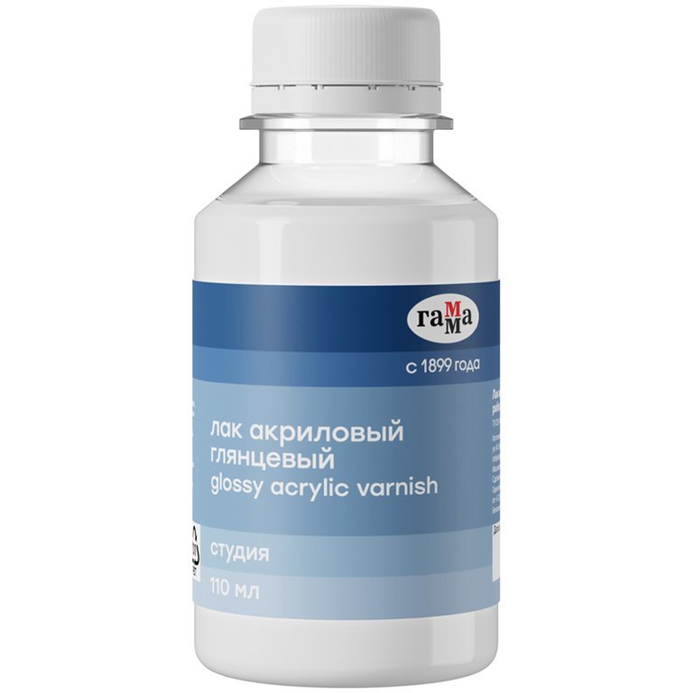 Лак акриловый глянцевый 110 мл  (для худож. работ) Гамма