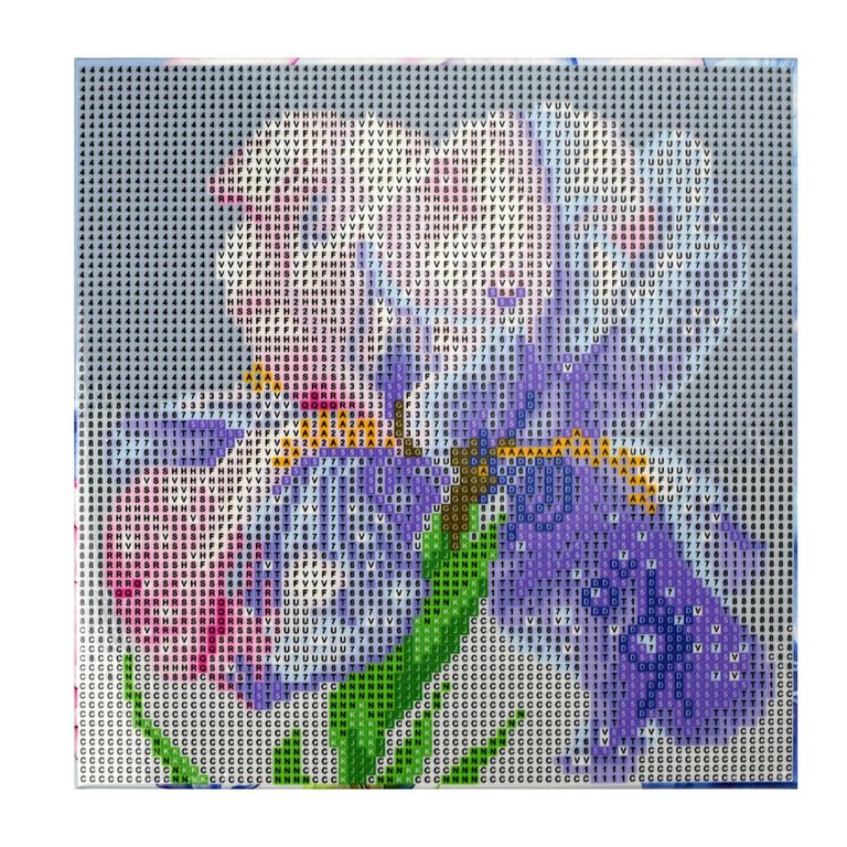 Алмазная мозаика 20*20см "Ирис" Феникс+