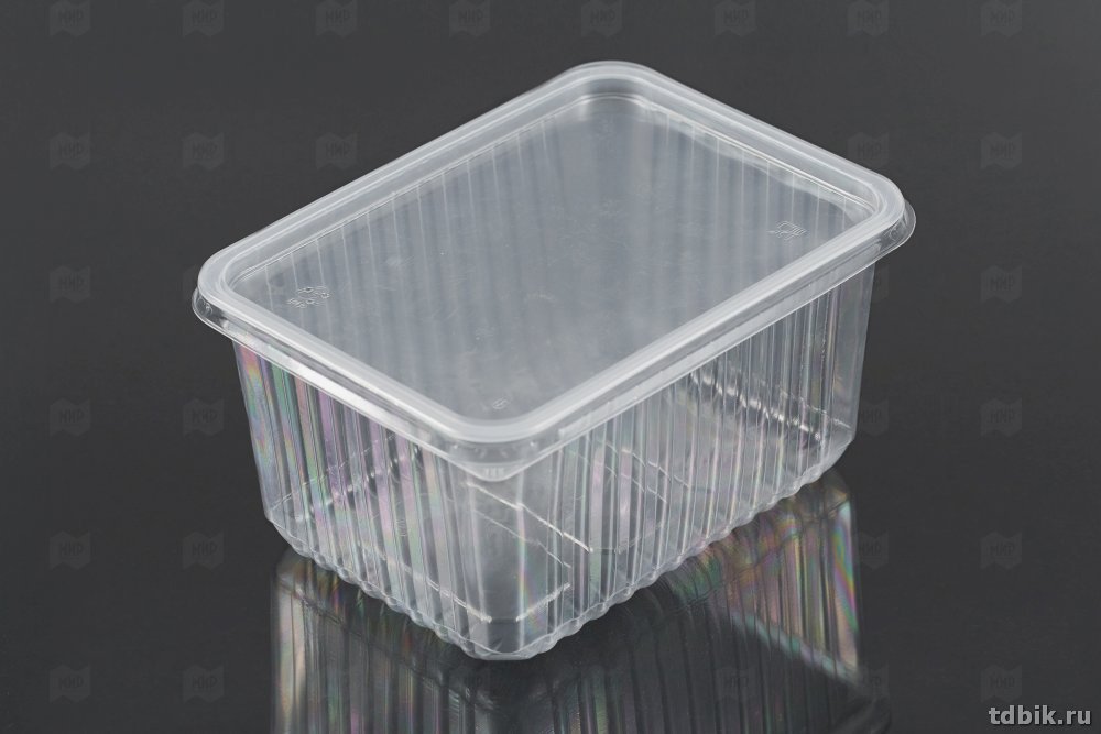 Контейнер прям. 2 л У-Б с крышкой