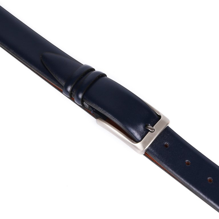 Ремень FABRETTI мужской, натуральная кожа, размер 125, синий