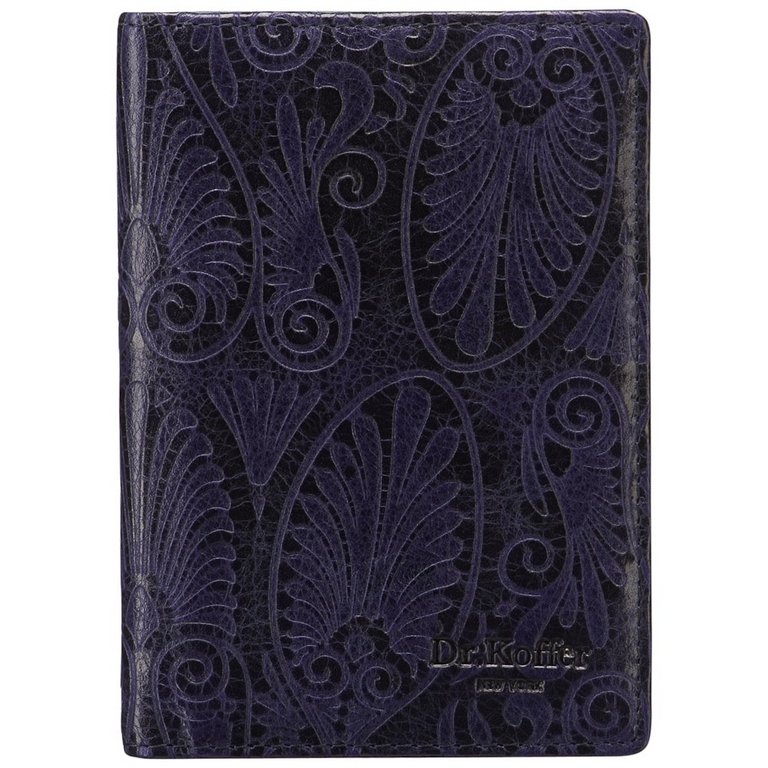 Обложка для автодокументов Dr.Koffer нат. кожа, фиолетовая