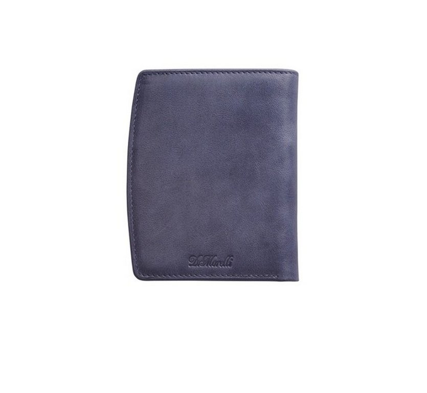 Портмоне D.Morelli женское "Сюита" среднее нат. кожа,  синее