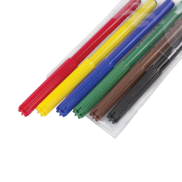 Набор фломастеров  6 цв. Юнландия "Уроки рисования"