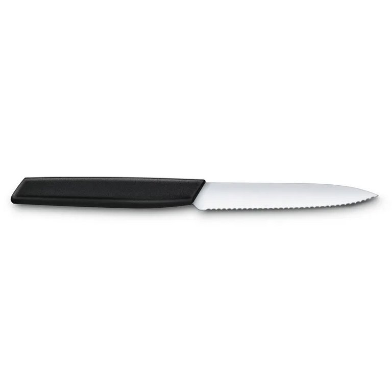 Нож кухонный Victorinox "Swiss Modern" серрейт. заточка, лезвие 100мм