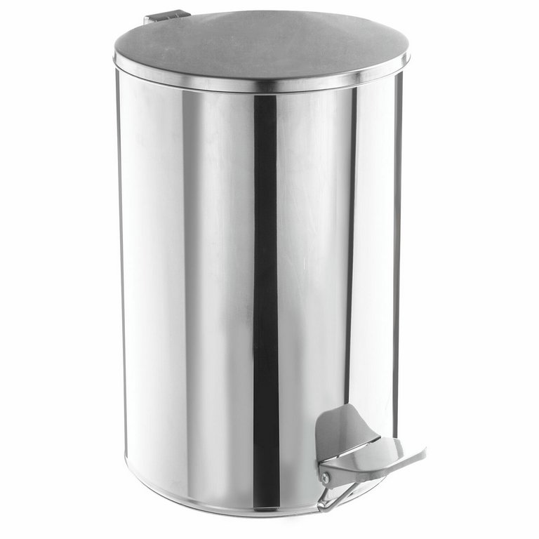 Ведро из нержав. стали с откидной крышкой ТИТАН зеркальное, нержавеющая сталь 10л