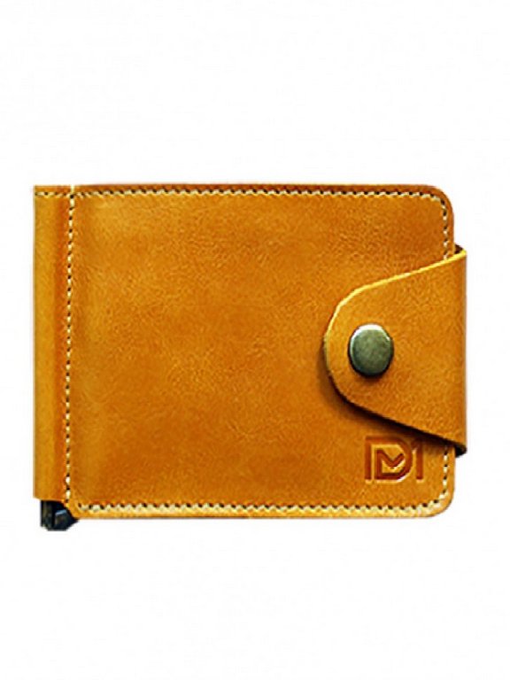 Зажим для денег D.Morelli "Титан" с RFID-защитой, жёлтый