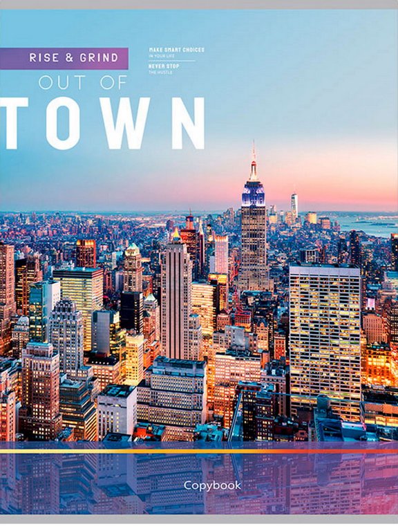 Тетрадь 48 лист кл. А4 на скрепке "НОЧНОЙ МЕГАПОЛИС" Проф-Пресс