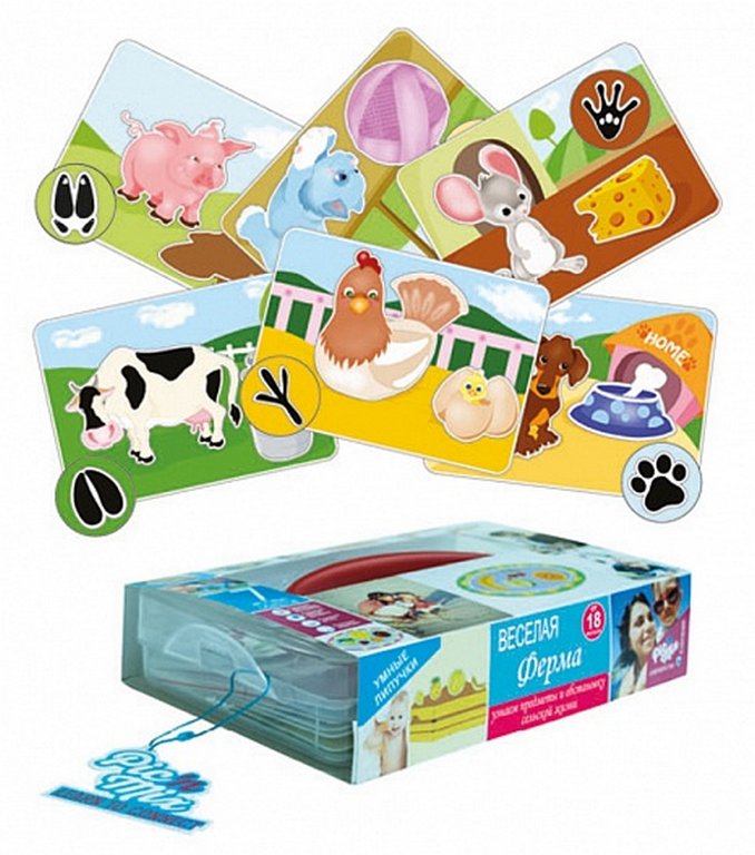 Игра обучающая  Природа с липучками "Веселая ферма" 1,5+ Pic'nMix
