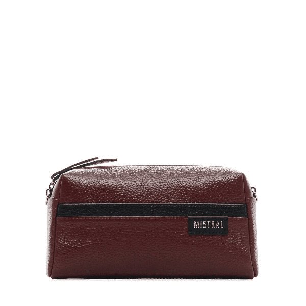 Сумка женская Mistral малая, цвет бордо, кожа