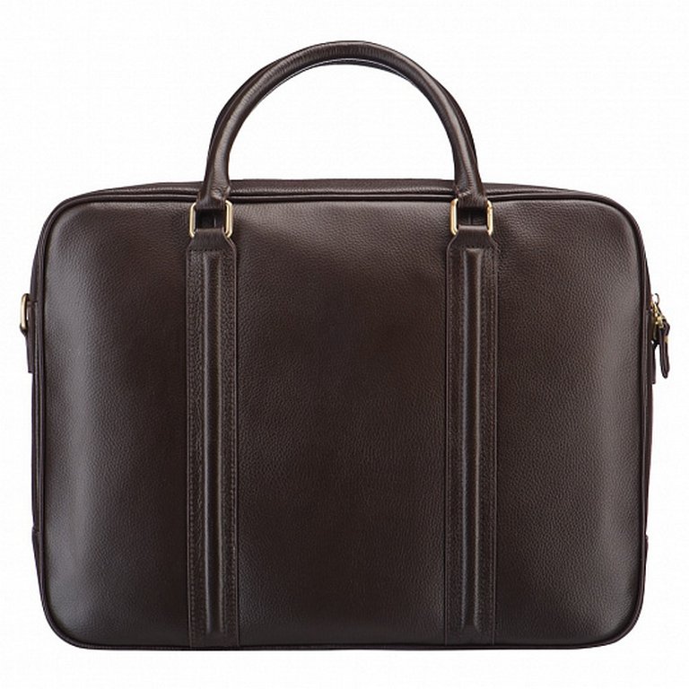 Сумка для документов Dr.Koffer, нат. кожа, коричневая