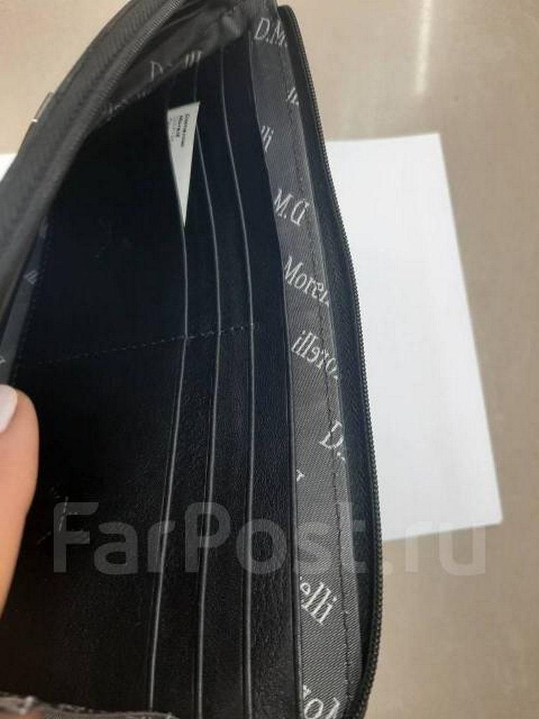 Портмоне D.Morelli "Модерн" с RFID-защитой, нат.кожа, цвет черный