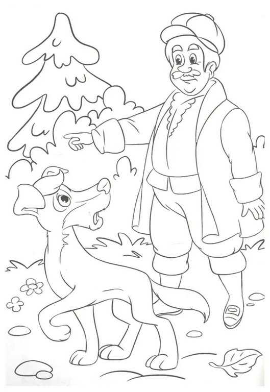 Раскраска А5 "Бременские музыканты" ПРОФ-пресс