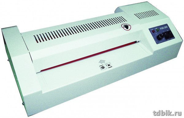 Ламинатор (А4) FGK-260 пленка до 250 мкм, скорость 400мм/мин., 520Вт