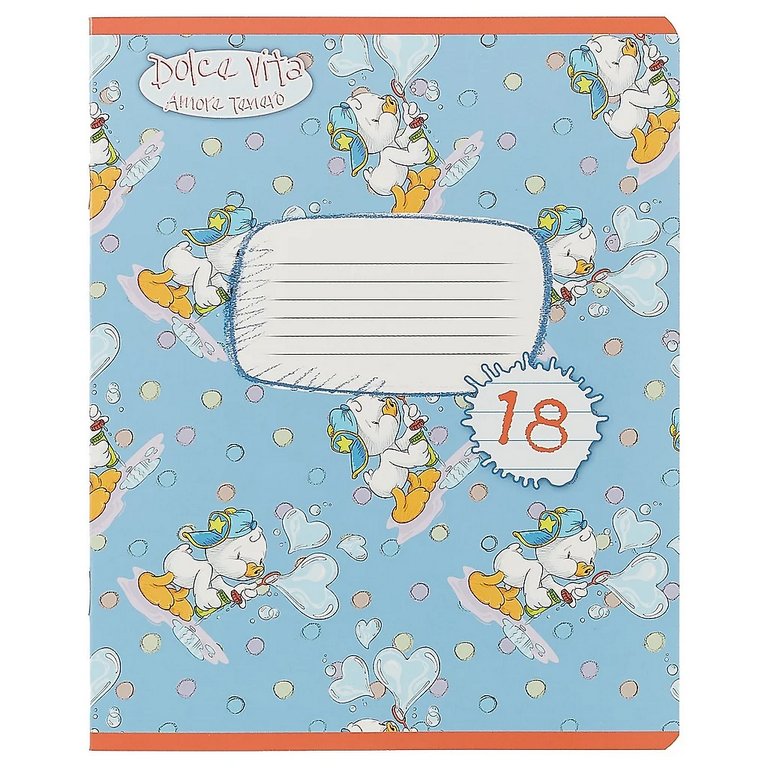 Тетрадь 18 лист лин. А5 "Amore Tenero" 5 видов