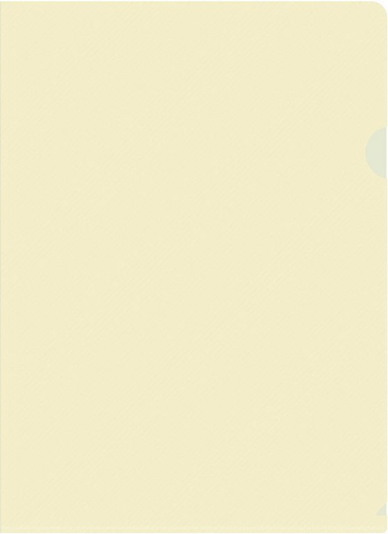 Папка-уголок A4 пластик 0,18 мм жест. цв. молочный Бюрократ