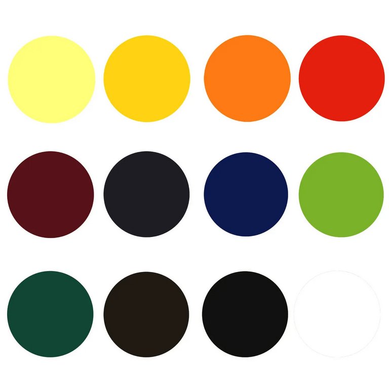 Краски акриловые художественные 12 цв. 12мл "Лимоны" Феникс+ классические цвета