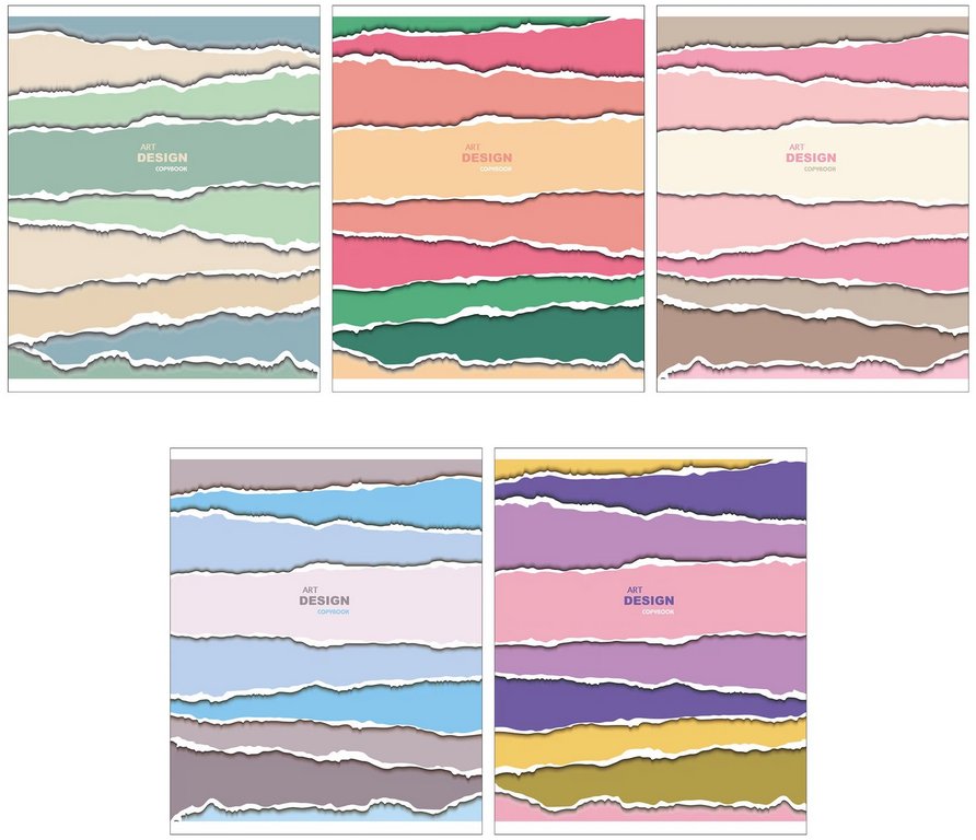 Тетрадь 96 лист кл. А5 на скрепке "Обрывки"