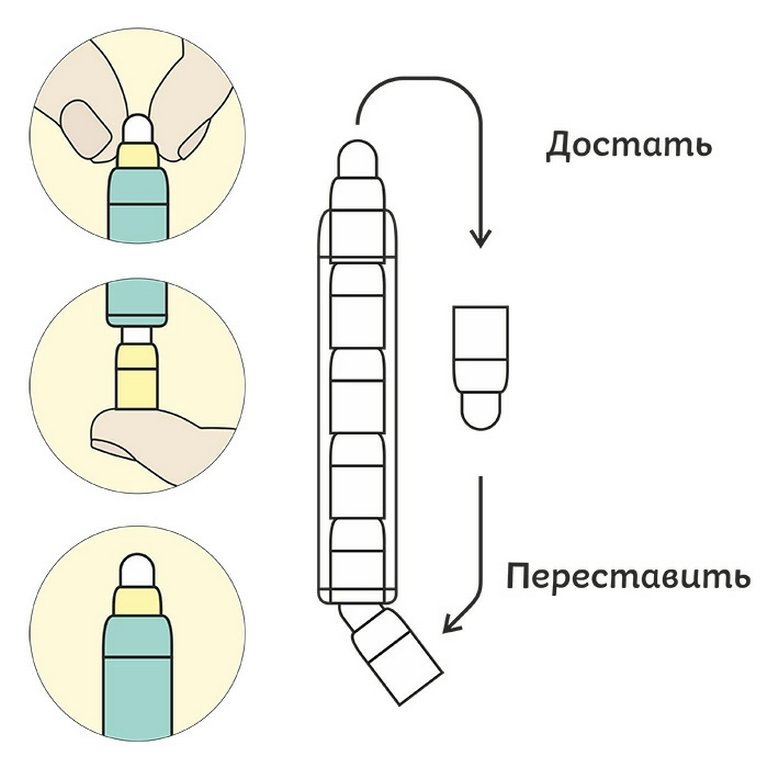 Ластик-карандаш сегментный Darvish