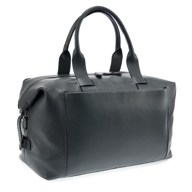 Сумка дорожная Dr.Koffer 42х28х18см нат. кожа, темно-серый