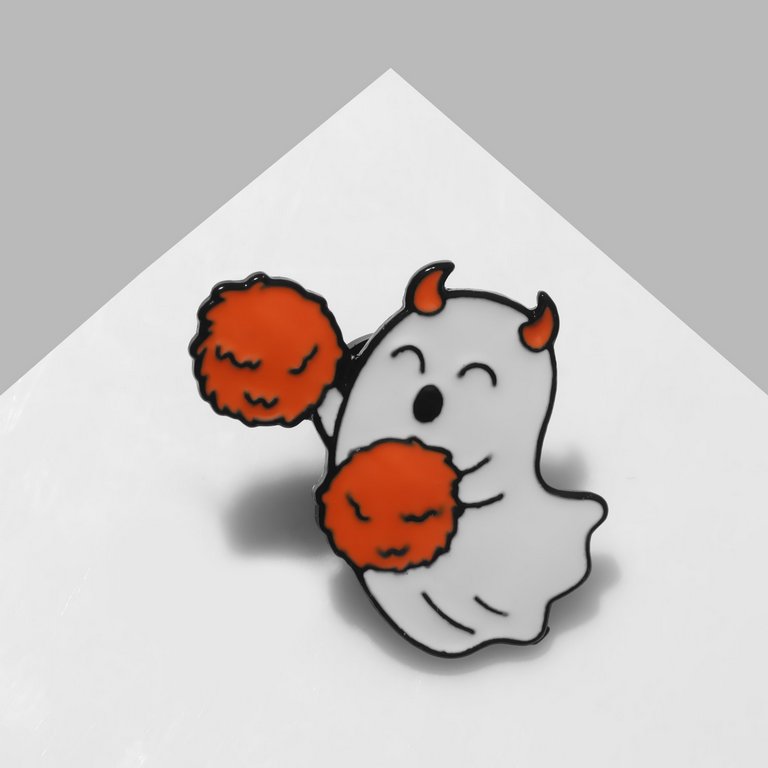 Значок металл "Привидение болельщик"