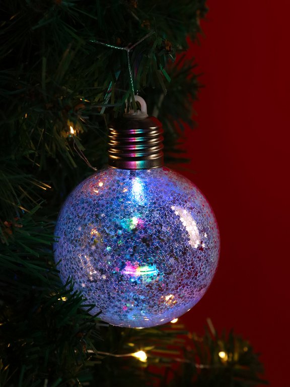 Набор шаров светящихся "Снегопад" LED 8см (3шт)