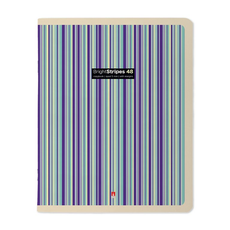 Тетрадь 48 лист кл. А5 на скрепке "STRIPES"