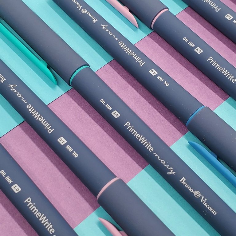 Ручка шариковая масляная BV PrimeWrite "Basic. Navy" 1мм синяя