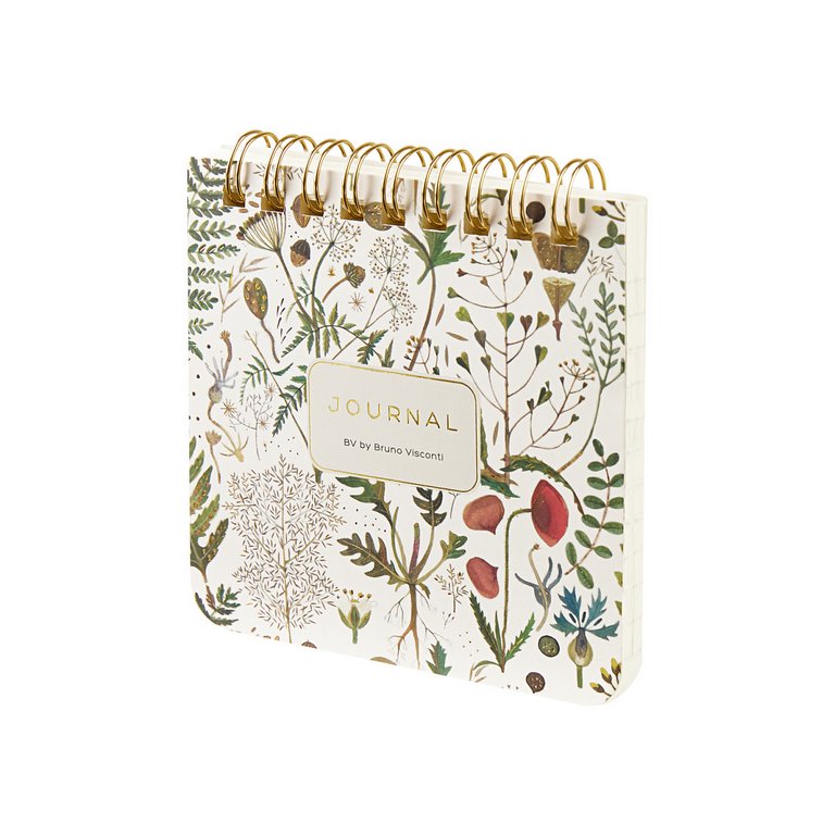 Блокнот А7  60л.,  90*90 мм, на гребне Bruno Visconti "POCKET JOURNAL. Луговые травы"