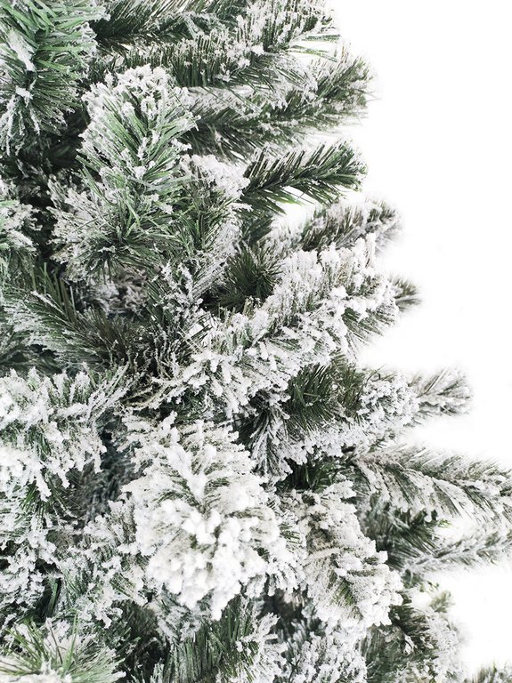 Ель декоративная   0,60 м заснеженная "Вьюга" в мешке (ПВХ, 50 веток, 6 ярусов, d=26см)