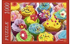 Пазлы 1000 дет. "Цветные пирожные" Рыжий КОТ