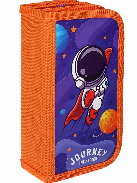Пенал 3 отд. для мальчика Profit "Космический герой" 190*105 (ламинир.картон)