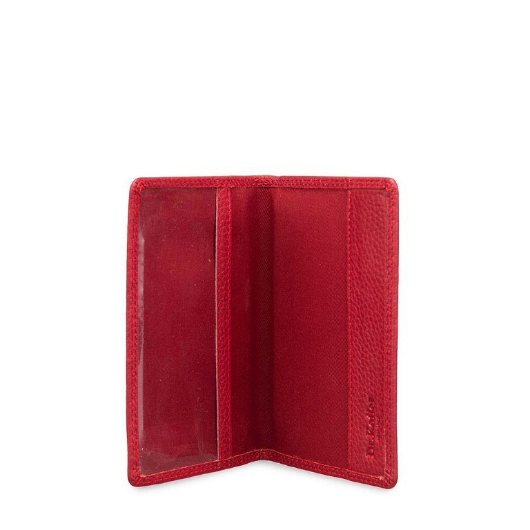 Обложка для паспорта Dr.Koffer нат. кожа, красный