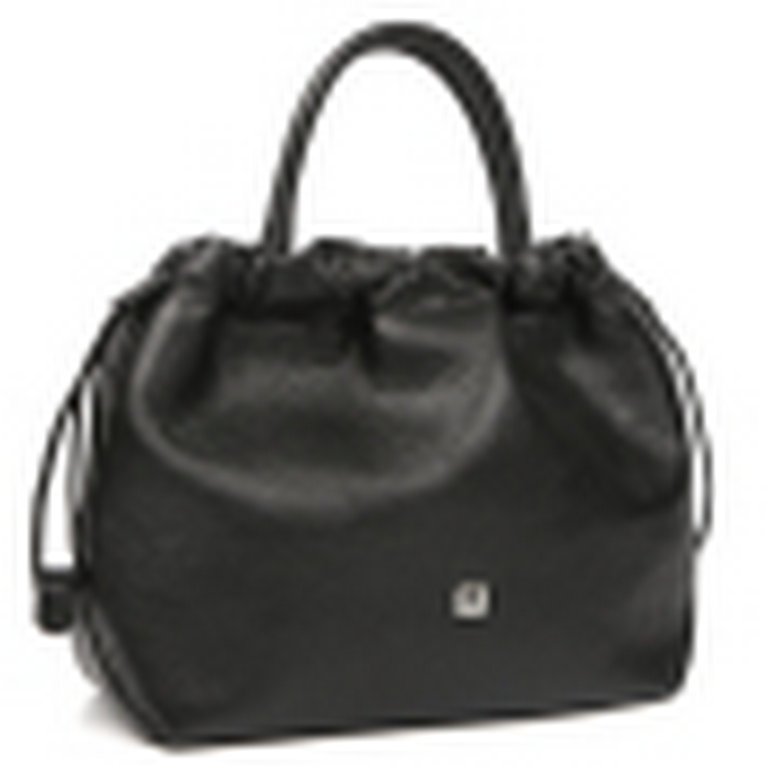 Сумка женская FABRETTI 24х21х12 см, нат. кожа, черный