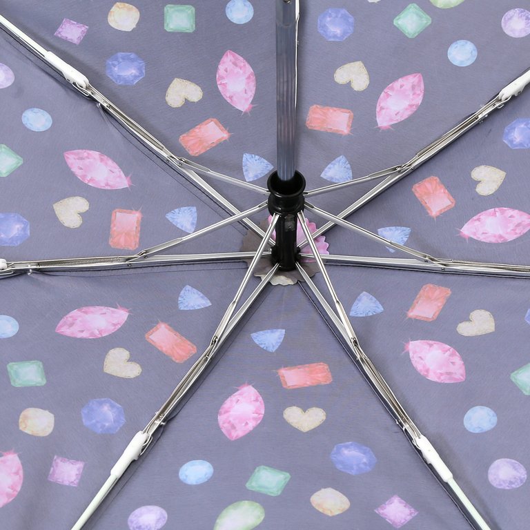 Зонт женский суперавтомат Fabretti, мини , 3 сложения, эпонж