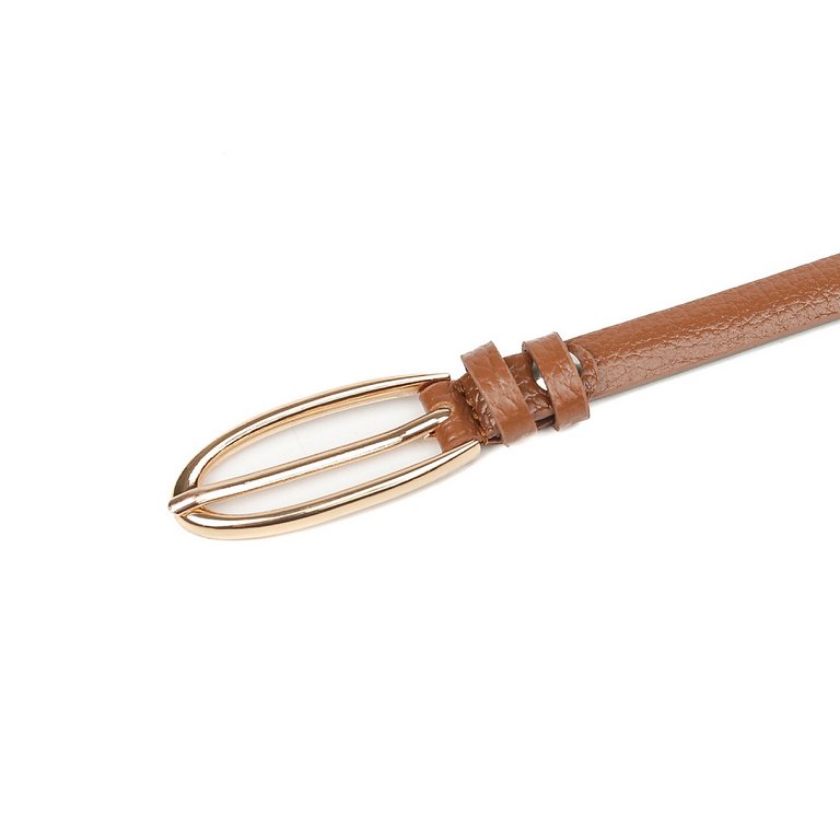 Ремень FABRETTI женский, натуральная кожа, размер 120, св. коричневый