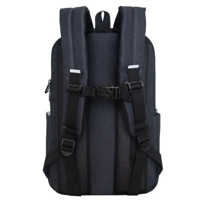 Рюкзак школьный для девочки Grizzly 28*42*14 см, черный