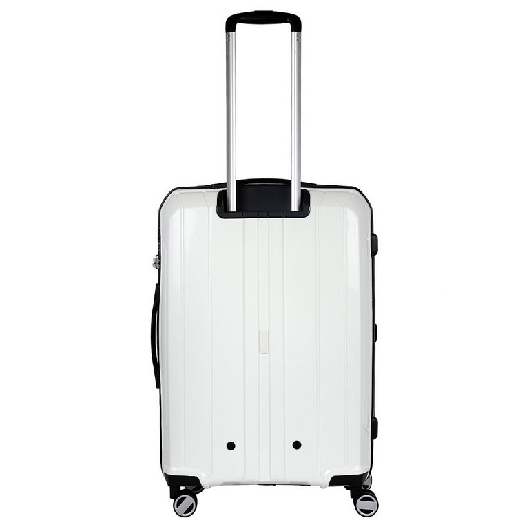 Чемодан 4-х колесный FABRETTI 100% полипропилен, 47X70X24см, белый