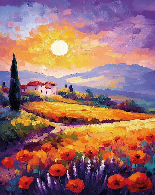 Алмазная мозаика 40*50см "Тоскана" Феникс+