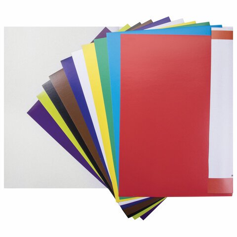 Набор цв. картона А3 мелов.(глянцевый) 10 лист 10 цв."Галактика" BRAUBERG