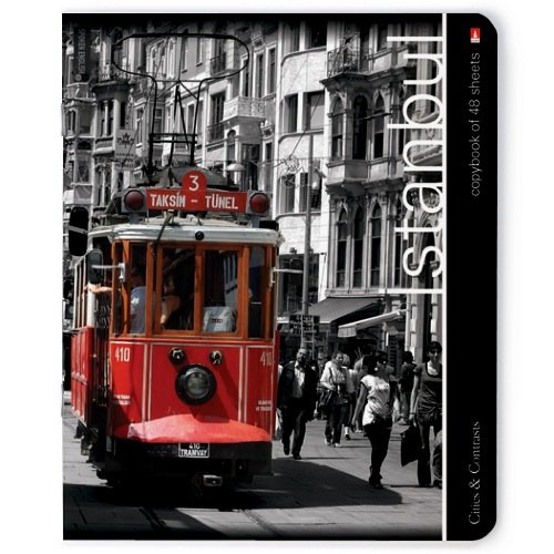 Тетрадь 48 лист кл. А5 на скрепке "ГОРОДА. КОНТРАСТЫ" 5 видов