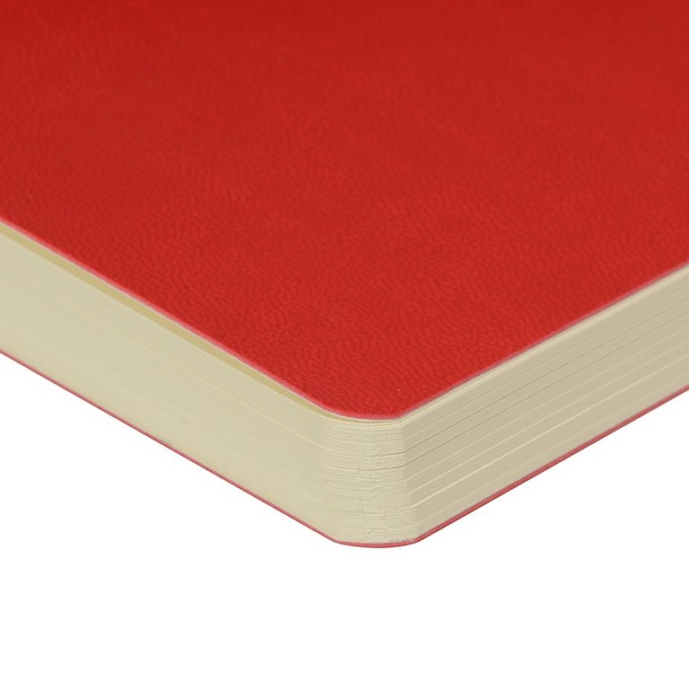 Скетчбук 145*145 мм, 100л. иск. кожа BrunoVisconti "Sketch&Art. Original flex" красный, бум.бежевая