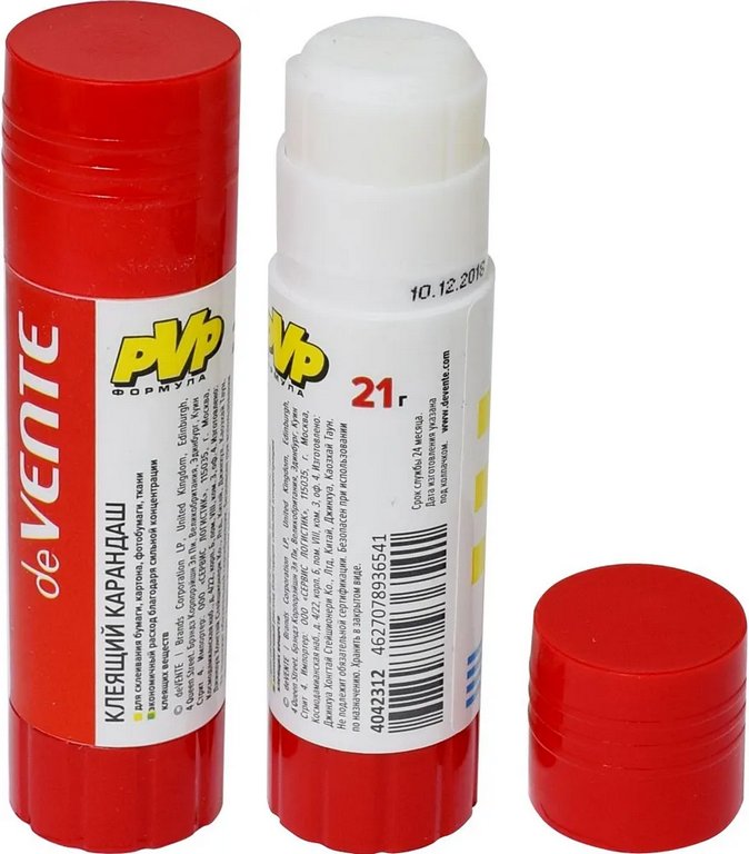 Клей карандаш deVENTE 21 гр. быстросохнущий