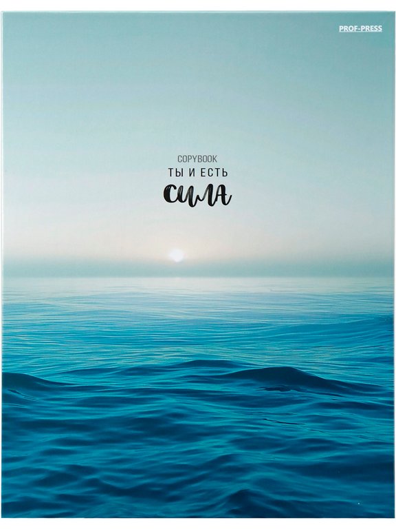 Тетрадь 100 лист кл. А5+ на кольцах "СИЛА ОКЕАНА" тв. обл. Проф-Пресс