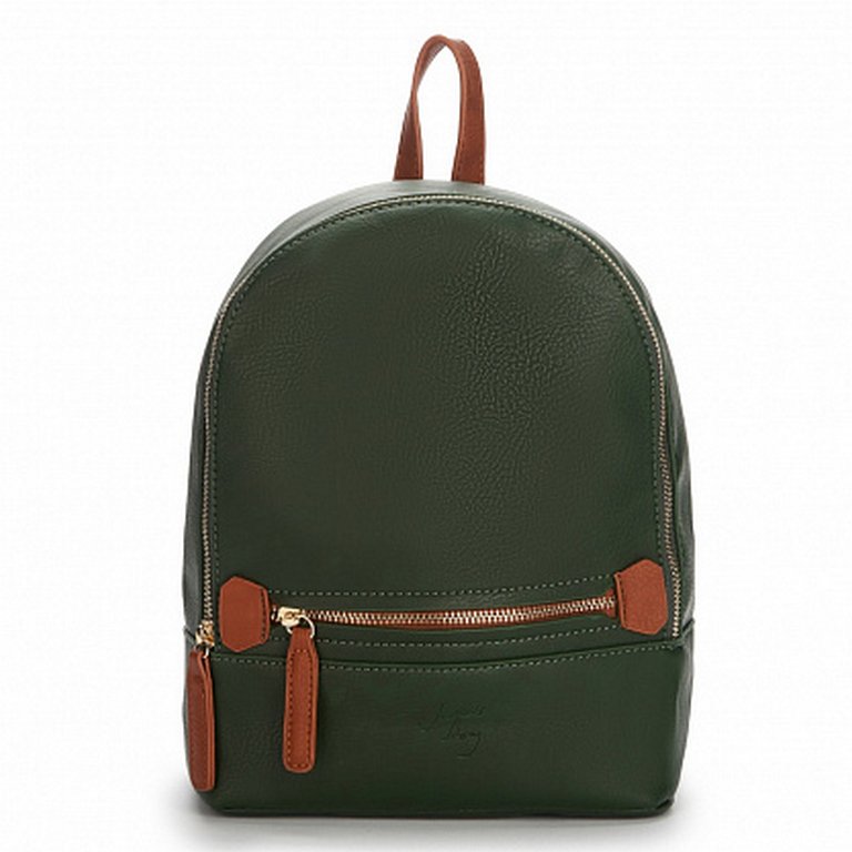 Рюкзак женский Jane's Story 22х26х10см, экокожа,  зеленый